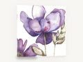 Lavender Petal Drift, purple flower watercolour botanical, floral canvas wall art print ready to hang