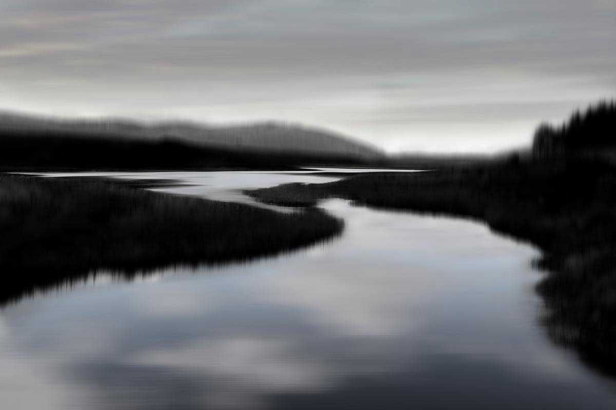 Calm River II Wall Art Print 