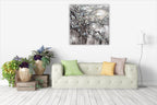 Cherry Blossom Wall Art Print on the wall