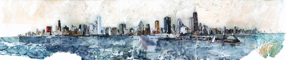 Chicago Skyline Wall Art Print