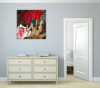 China Red II Wall Art Print on the wall