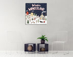 Christmas Village III Wall Art Print on the wall