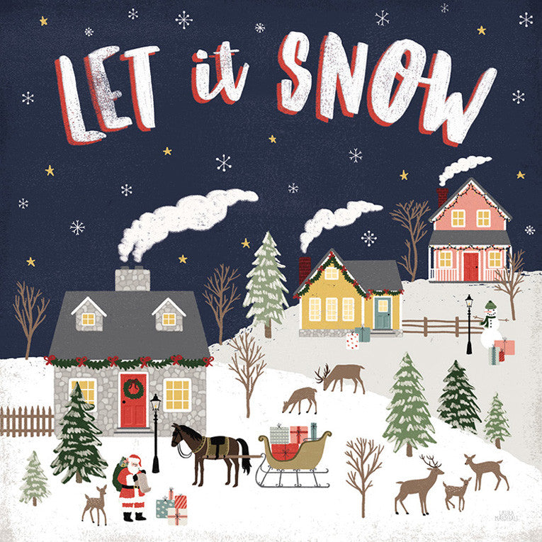 Christmas Village IV Wall Art Print