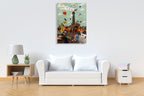 Circus Wall Art Print on the wall