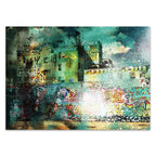 City Scrim A Wall Art Print