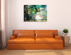 City Scrim A Wall Art Print on the wall