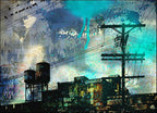 City Scrim B Wall Art Print