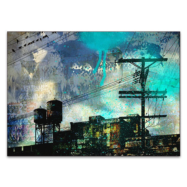 City Scrim B Wall Art Print