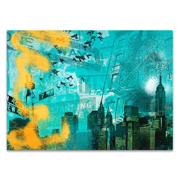 City Scrim C Wall Art Print