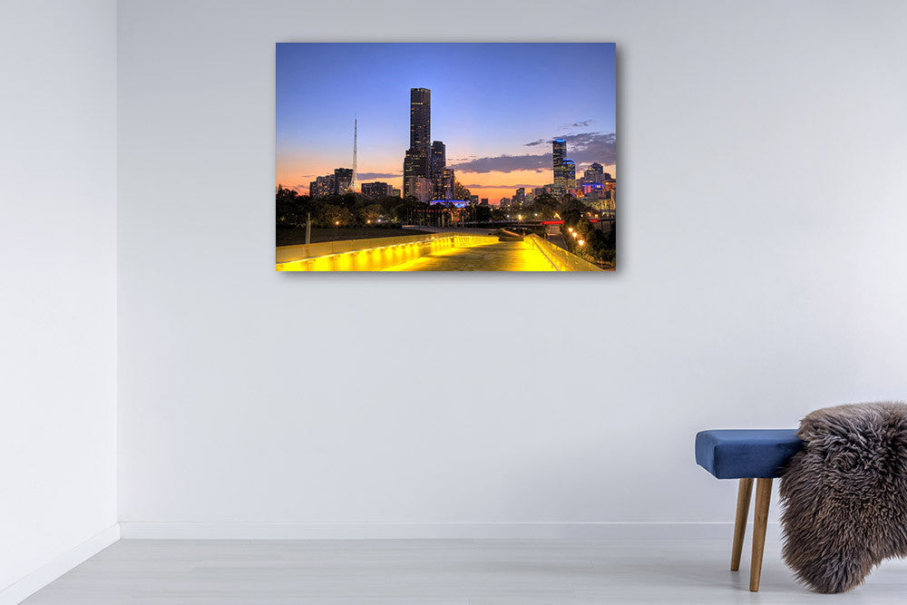 City of Melbourne Australia Wall Print on the wall