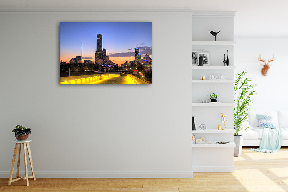 City of Melbourne Australia Wall Print on the wall