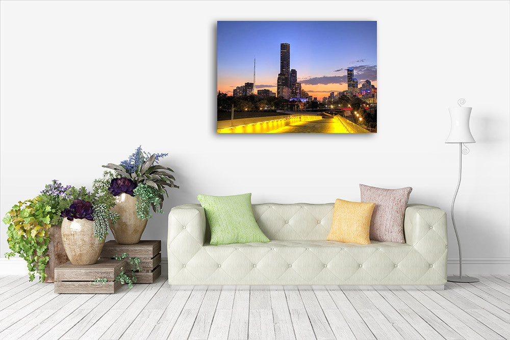 City of Melbourne Australia Wall Print on the wall