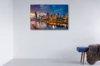 City of Melbourne Wall Art Print on the wall
