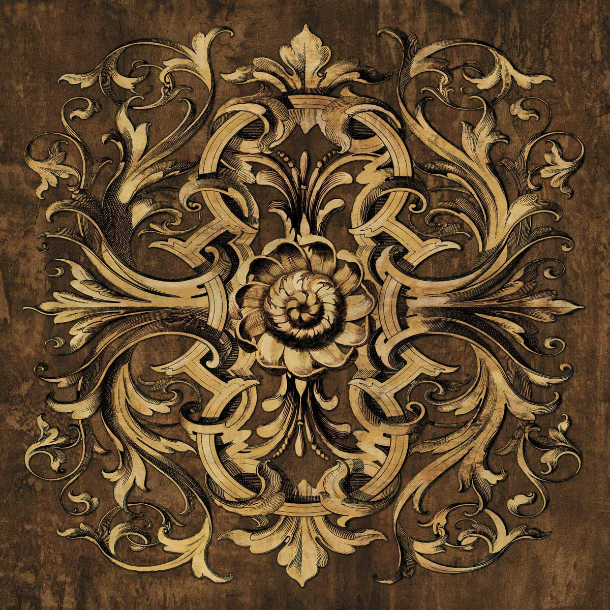 Classic Scroll I Wall Art Print
