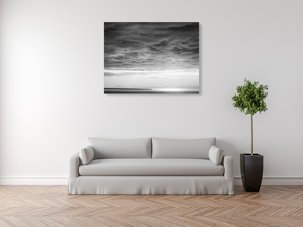 Cloud Formation Wall Art Print on the wall