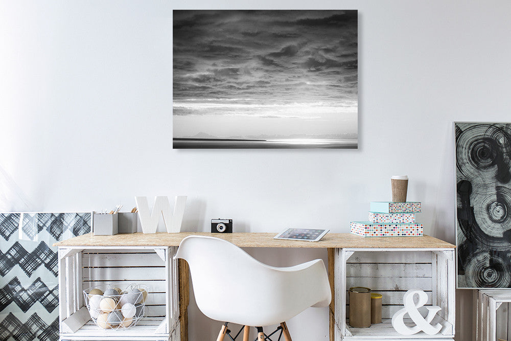 Cloud Formation Wall Art Print on the wall