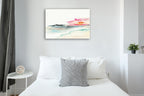 Coastal Sunset Wall Art Print on the wall