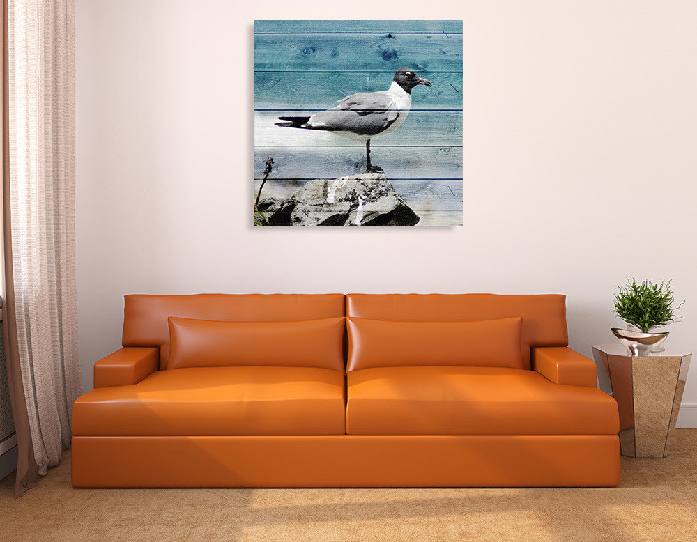 Coastal View Wall Art Print  on the wall
