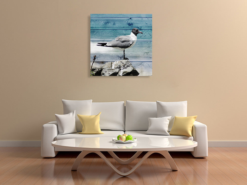 Coastal View Wall Art Print  on the wall