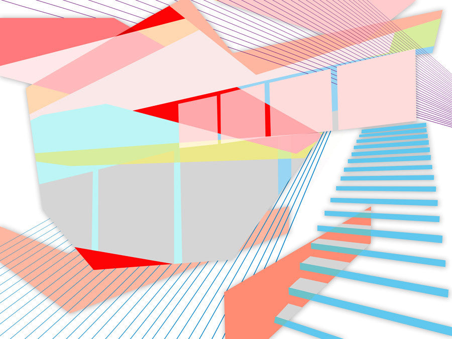 Colour Planes II Wall Art Print