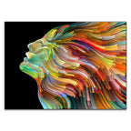 Colourful Face Wall Art Print