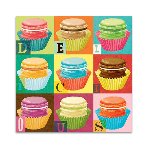 Colourful Macaroons Wall Art Print