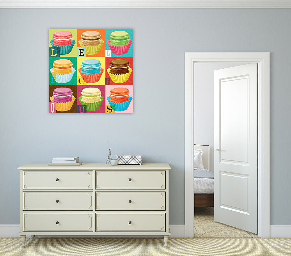 Colourful Macaroons Wall Art Print