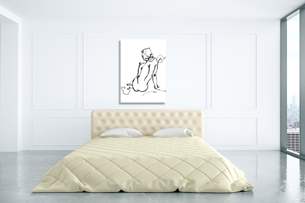 Contemplation Wall Art Print on the wall