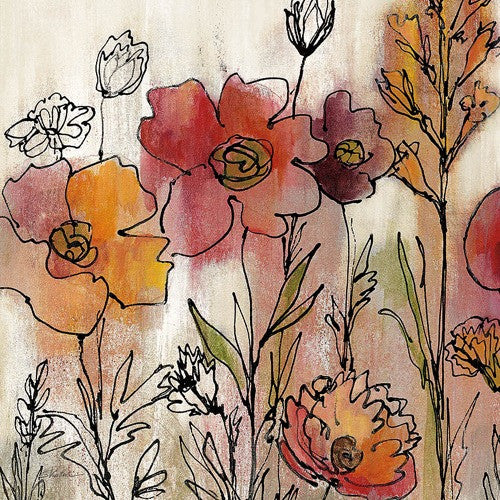 Contemporary Botanical Cream II Wall Art Print
