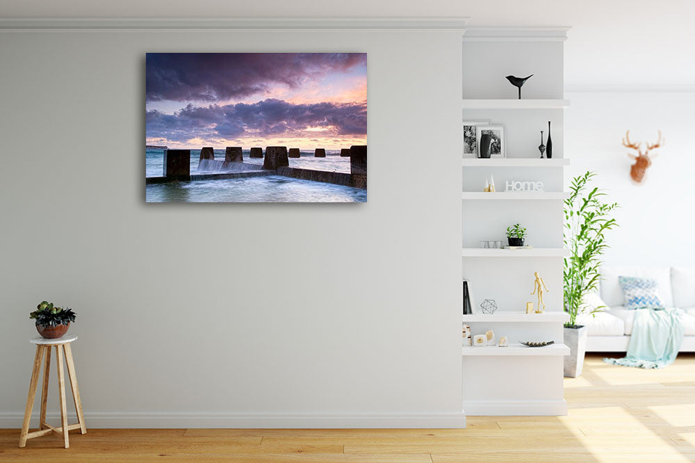 Coogee Beach Australia Wall Art Print on the wall