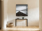 Causeway to the Bridge landscape canvas print on the wall of a hallway
