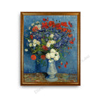 Cornflowers and Poppies Gold A1 Frame