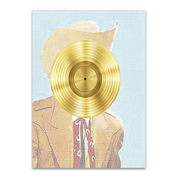 Country Western Guy Wall Print