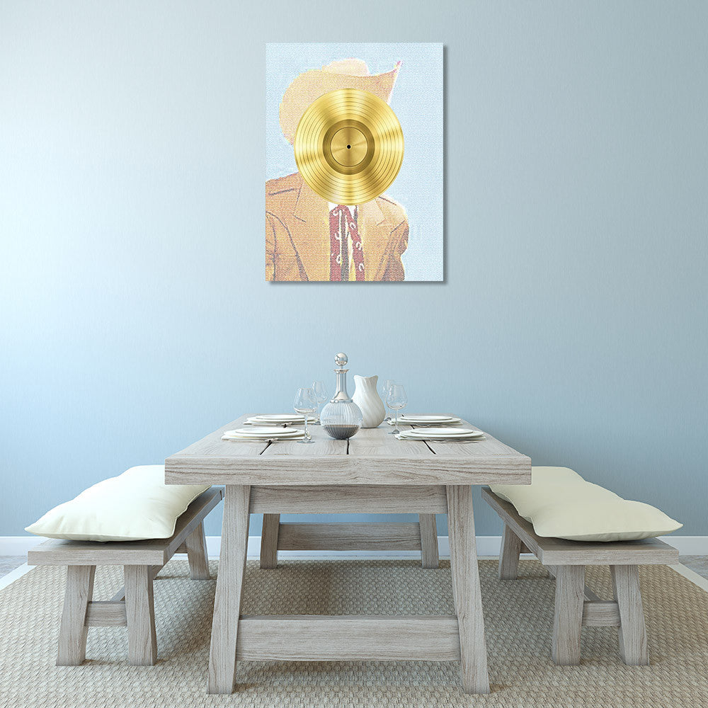 Country Western Guy Wall Print on the wall