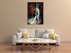 Couple Dancing Tango Wall Art Print on the wall