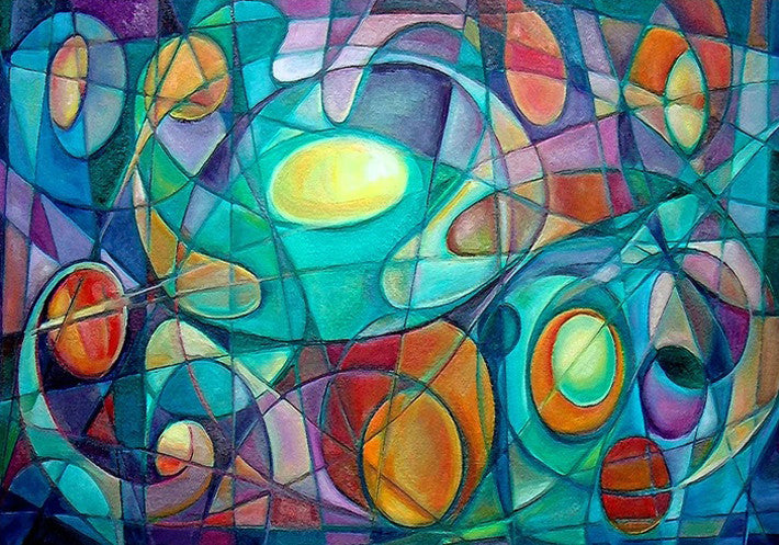 Cubism Abstract Wall Art Print