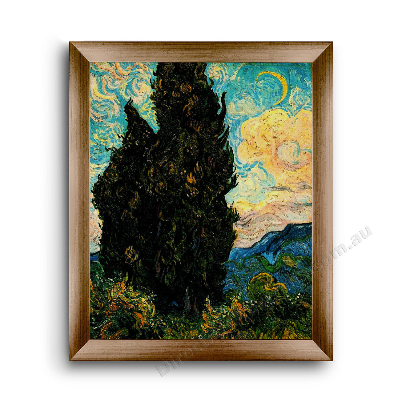 Modern Flat Gold Frame