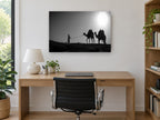 Ridge Line Caravan landscape canvas print on the wall of a study