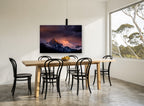 Ember Peak Storm landscape canvas print on the wall of a dining room