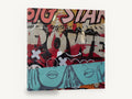 Big Star Power, retro pop art comic lettering, stretched canvas wall art print ready to hang
