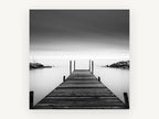 Still Water Jetty, coastal canvas wall art print, front view