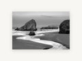 Sea Stacks at Dawn, coastal canvas wall art print, front view