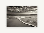 Silken Shore Tide, coastal canvas wall art print, front view