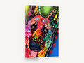 Technicolour Shepherd, colourful pop art german shepherd, animal canvas wall art print ready to hang
