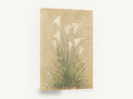 Calla Lily Cluster, white calla lilies textured botanical, floral canvas wall art print ready to hang