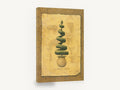 Spiral Yew Topiary, spiral topiary yew vintage botanical, floral canvas wall art print ready to hang