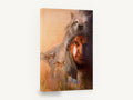 Wolf Headdress Spirit, wolf headdress portrait illustration, animal canvas wall art print ready to hang