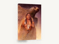 Eagle Spirit Guardian, eagle spirit figure portrait illustration, animal canvas wall art print ready to hang