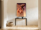 Eagle Spirit Guardian animal canvas print on the wall of a hallway