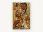 Cougar Family Collage, mountain lion family mixed media art, animal canvas wall art print, front view